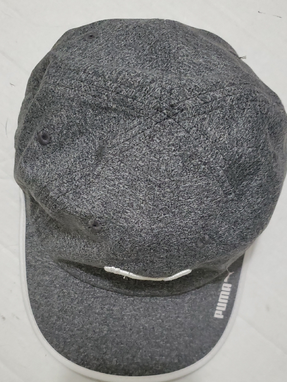 Puma Heather Gray Emboridered Logo Adjustable Unisex Sports Performance Cap - Picture 3 of 7